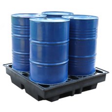 4 Drum Spill Pallet Recycled, Low Profile