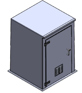 Purewater GRP Booster Enclosure PWH-1x1x1.5