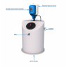 Aquamaxx 300 Litre Cold Water Tank with a Single Pump Booster set features